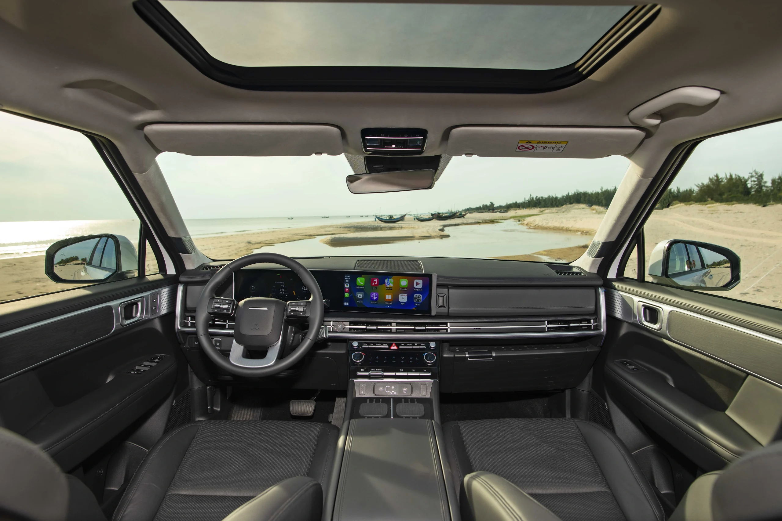 Nội thất của Hyundai Santa Fe All New