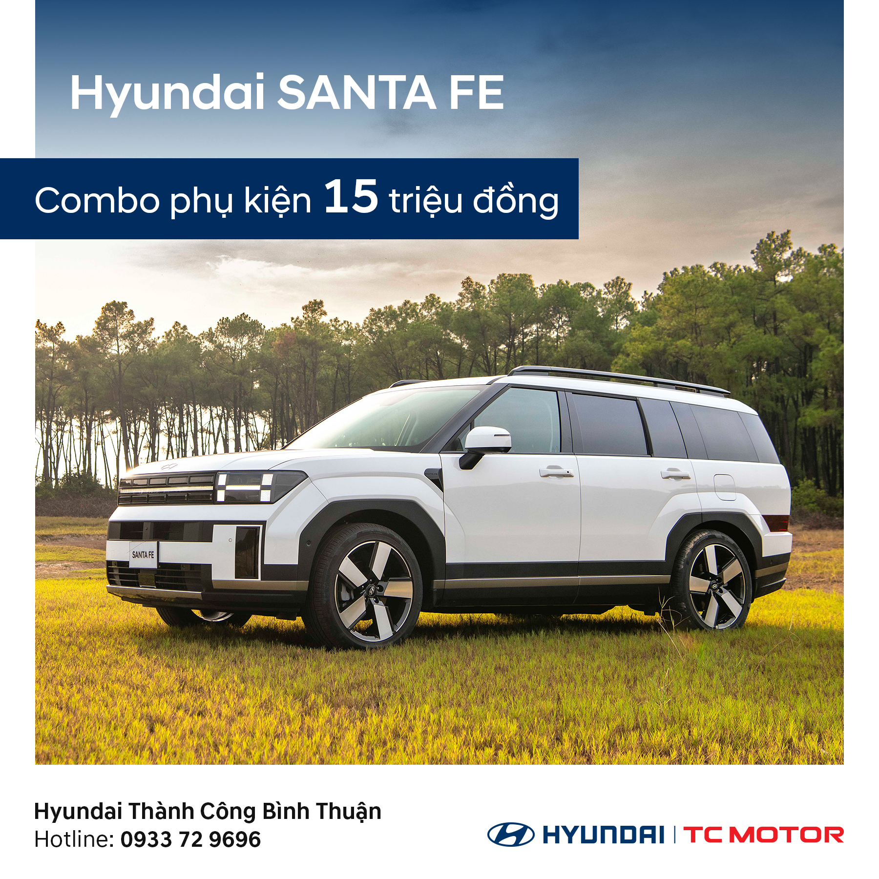 Hyundai Santa Fe combo phụ kiện 15 triệu đồng