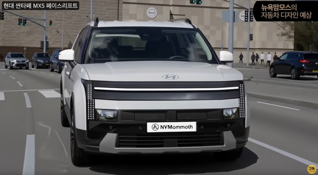 Hyundai Santa Fe Facelift 2027: Lột Xác Thiết Kế, Bỏ Đèn Chữ H Và Có Bản Chạy Điện EREV 5 hyundai santa fe facelift render 1 1769567016166 1769567016611299902518