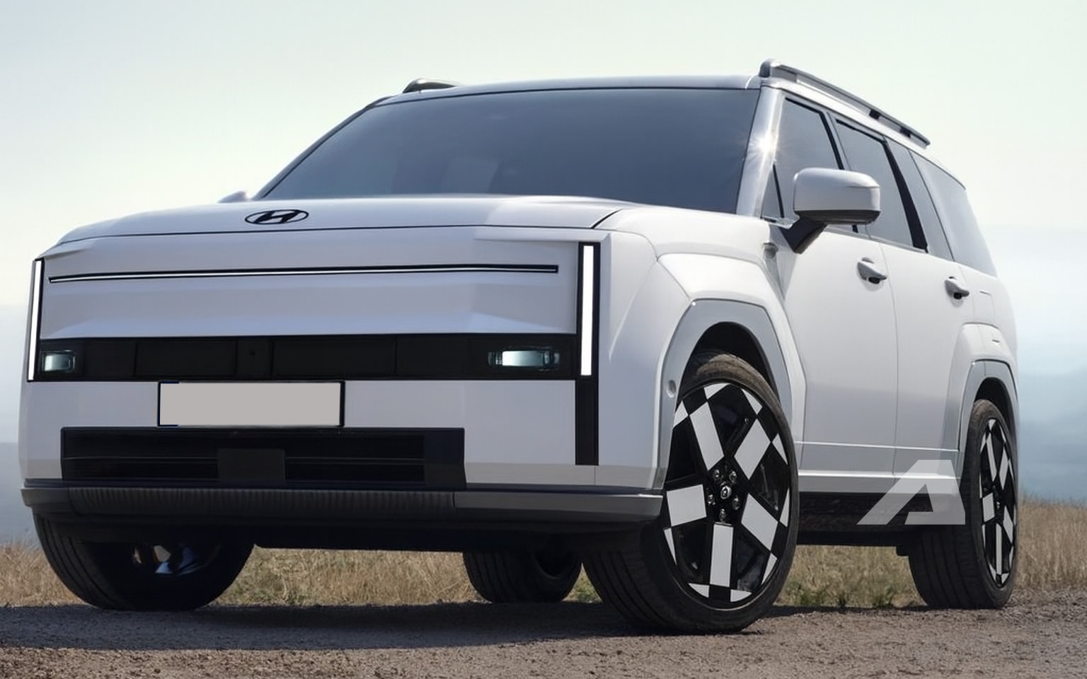 Hyundai Santa Fe Facelift 2027: Lột Xác Thiết Kế, Bỏ Đèn Chữ H Và Có Bản Chạy Điện EREV 6 hyundai santa fe facelift render 2 1769567018110 1769567018776821583721