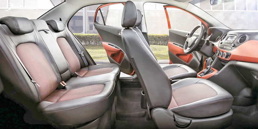 Không gian nội thất trên Hyundai Grand i10
