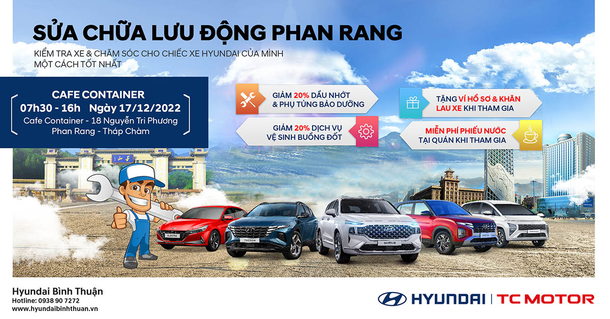 Hyundai Bình Thuận Sửa Chữa Lưu Động Tại Phan Rang