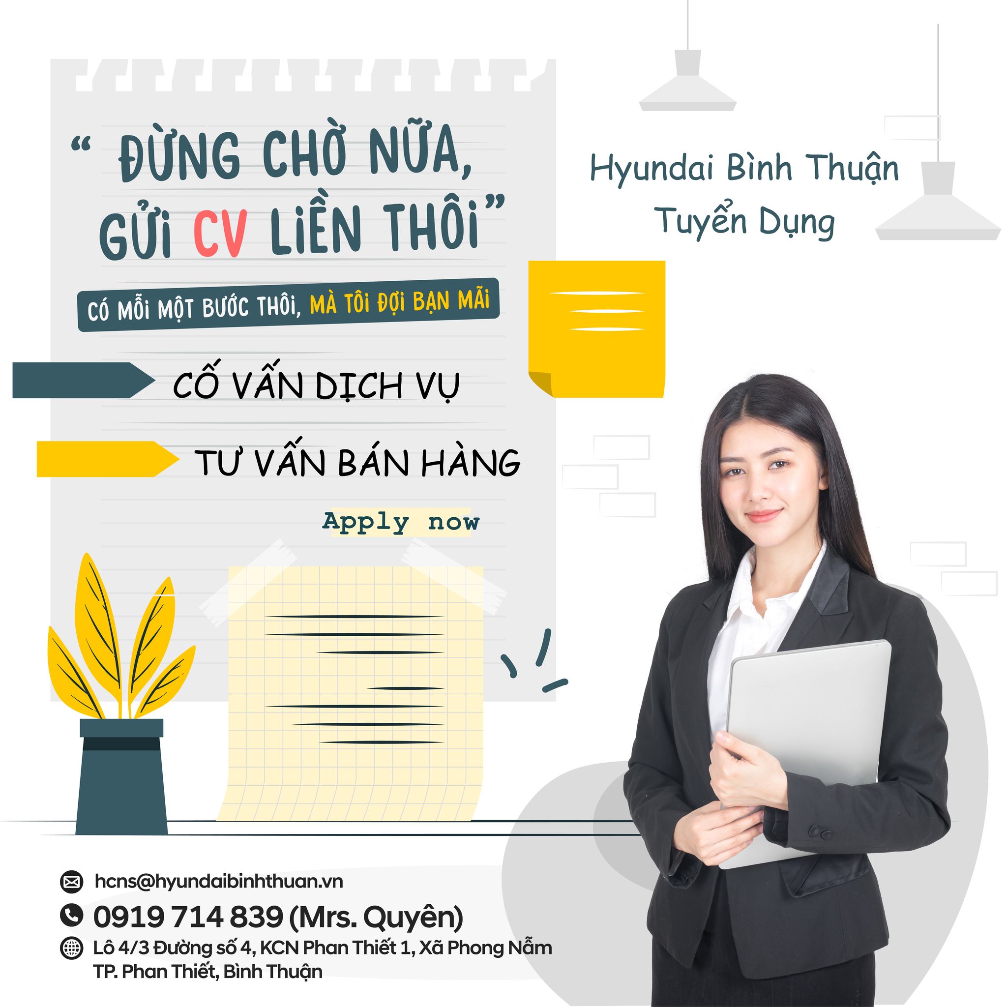 Hyundai Bình Thuận tuyển dụng